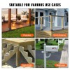 4x4 Heavy Duty Powder-Coated Steel Post Bracket 4Pcs Internal 3.6"x3.6"