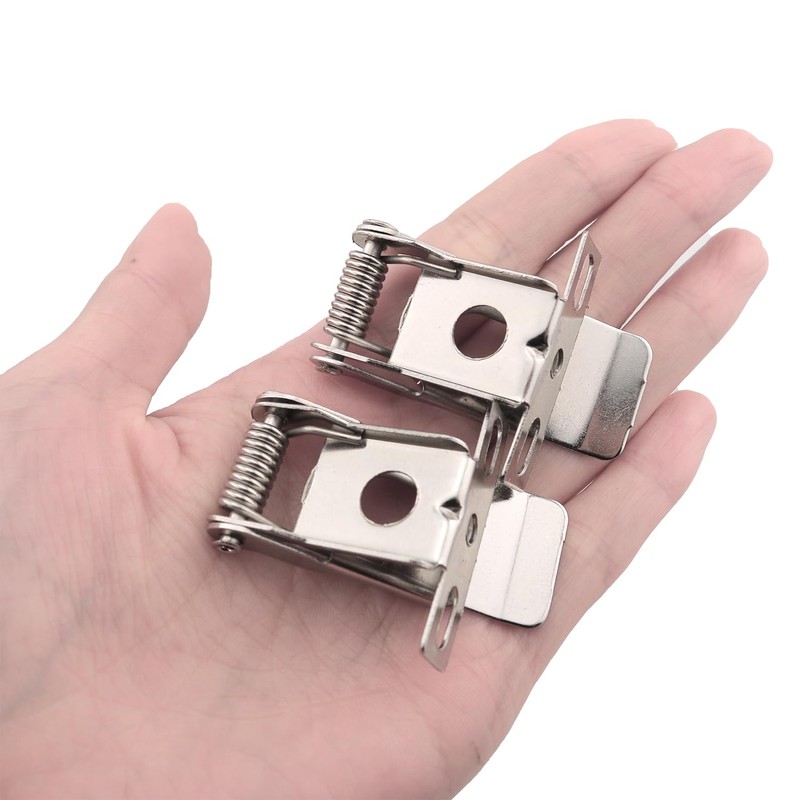 ZZHXSM 10PCS 3-Hole Strong Spring Clips with Bracket Flat Panel
