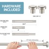 BRIOFOX Shower Curtain Rod Adjustable 18-64 Inch, Stainless Steel Spring