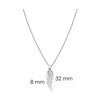 Sofia Milani - Women's Necklace 925 Silver - Wing Pendant