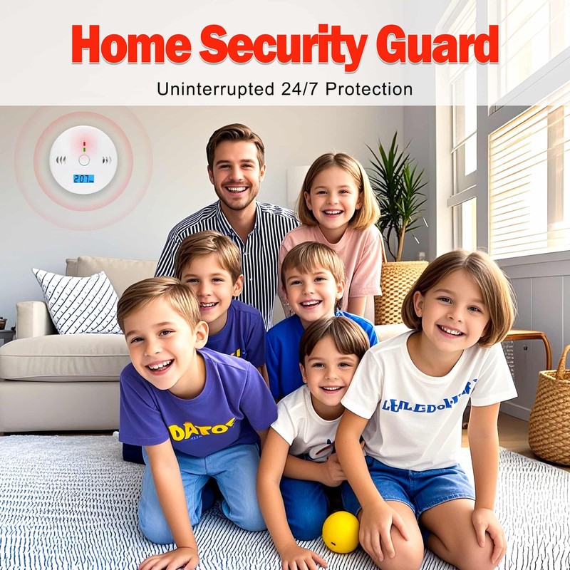 3 Pack Carbon Monoxide detectors, co Detector, Carbon Monoxide Alarm