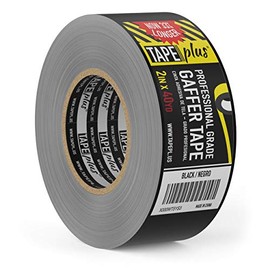 Gaffers Tape - 4 Inch by 40 Yards in Black - Get 33% More! High End Professional Grade - Gaffer Tape is The Perfect Alternative to Duct Tape, Electrical Tape, and Other Adhesives