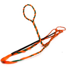 Bowstring Recurve Bow Flemish Twist B-55 (Orange/Green, 53" Actual Bowstring Length)