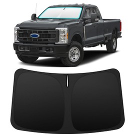 INSAUTO Foldable Windshield Sun Shade for Ford F250 F350 F450 F550 2017-2025, Heat & UV Protection Car Sunshade with Storage Bag, Keep Interior Cool & Easy Installation