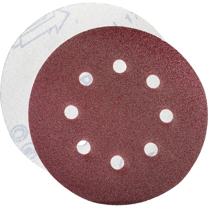 YoiYee 100 Grit Sanding Discs Pads, 8 Holes, 125mm/5-inch Hook