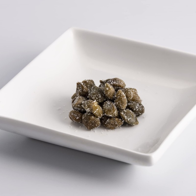 FRATELLI D'AMICO Capers in Salt, Size #10, Italian Salted Capers,