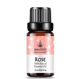 Neolith Pure & Natural Egyptian Rose Essential Oil || Therapeutic Grade, Steam Distilled Oil for Skin Care, Hair Care, and Aromatherapy, 15ML