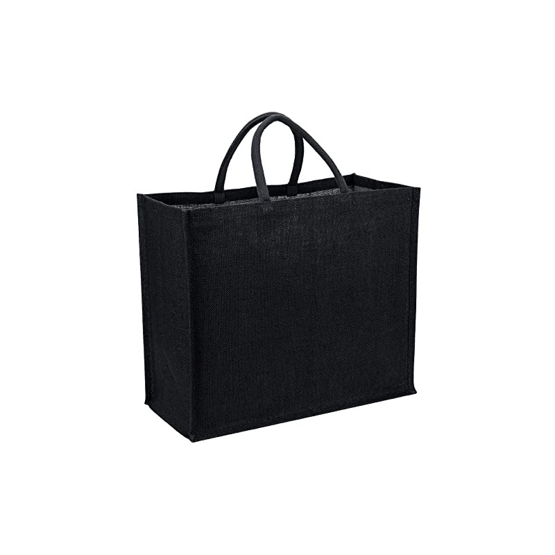 La Cordeline Black Jute 25 Litre Comfort Handle Shopping Bag,