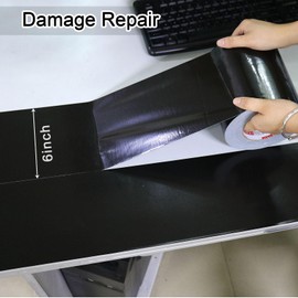 JIALAI HOME 6 inch Black Duct Tape Heavy Duty, 6 inch x 55 yds (164 ft) Wide Duct Tape, Waterproof, UV Resistant for Crafts, Home Improvement, Repairs, & Projects