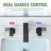 Modern Three-Hole Dual Handle Widespread 8" Bathroom FaucetColor: 1429-44N-SS-US, Surface