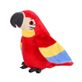JNGUOSICN Talking Parrot Plush Interactive Toy Waving Wings Electronic Record Bird Toy Stuffed Animal Educational Toy Cute Talking Bird Toy Repeat What You Say Stuffed Parrot Pet Dancing Parrot