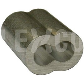 Lexco Cable 316AS Wire Rope Sleeve 3/16 Aluminum (200 Pieces/Pack)