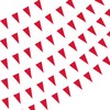 260 Ft Solid Red Pennant Banners Flags String DIY Bunting