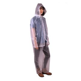 Stansport Peva Rainsuit, Clear, Small