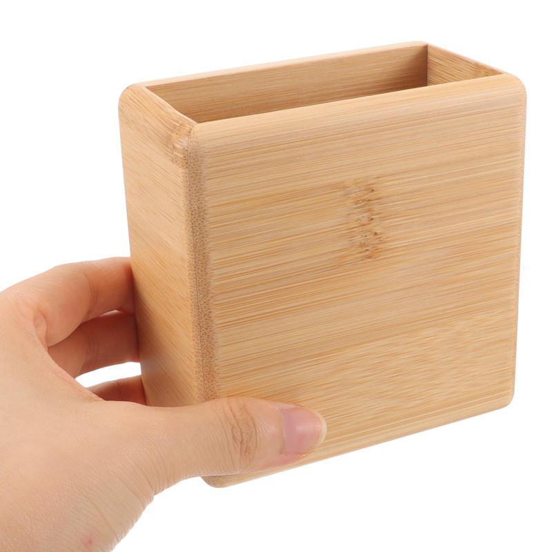 Garneck Wall-Mounted Remote Control Holder, Bamboo, Natural