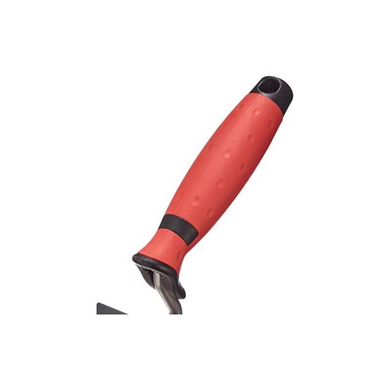 Connex COX781126 2C-Handle Mason’s Trowel Rustproof with Gooseneck, Silver/Black/Red, 160
