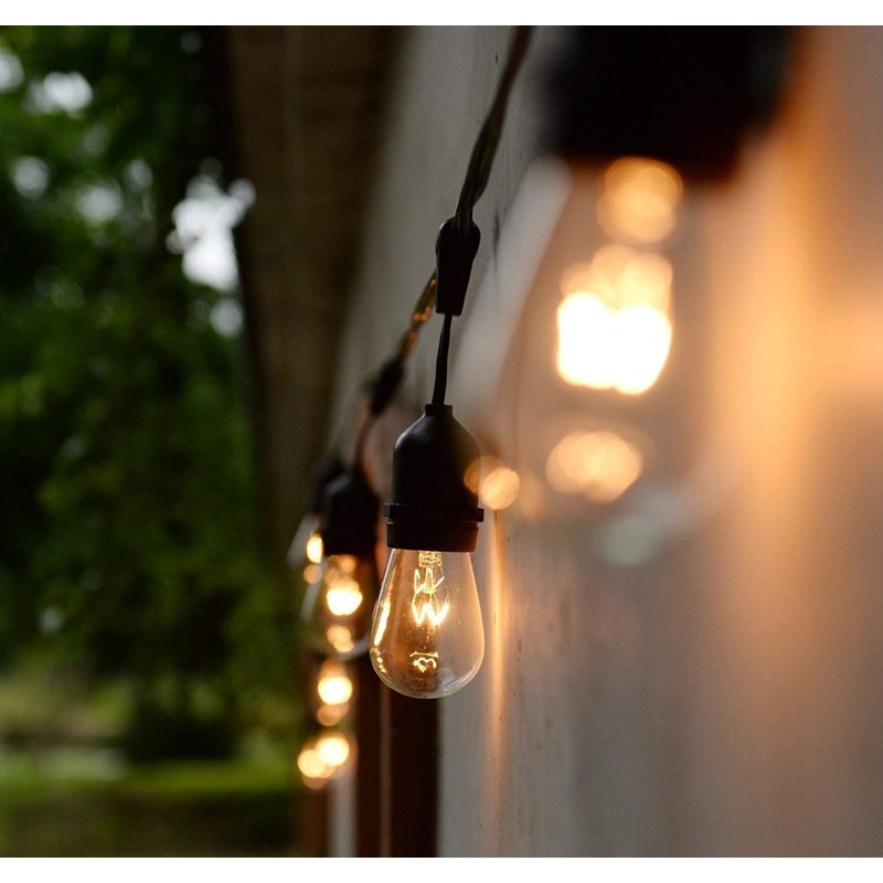 Bulbrite 11W 130V S14 Transparent Amber Sign or Indicator Bulb,