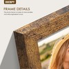 DUENPY 5 Folding 4x6 Picture Frame Horizontal Engineered Wood Accordion