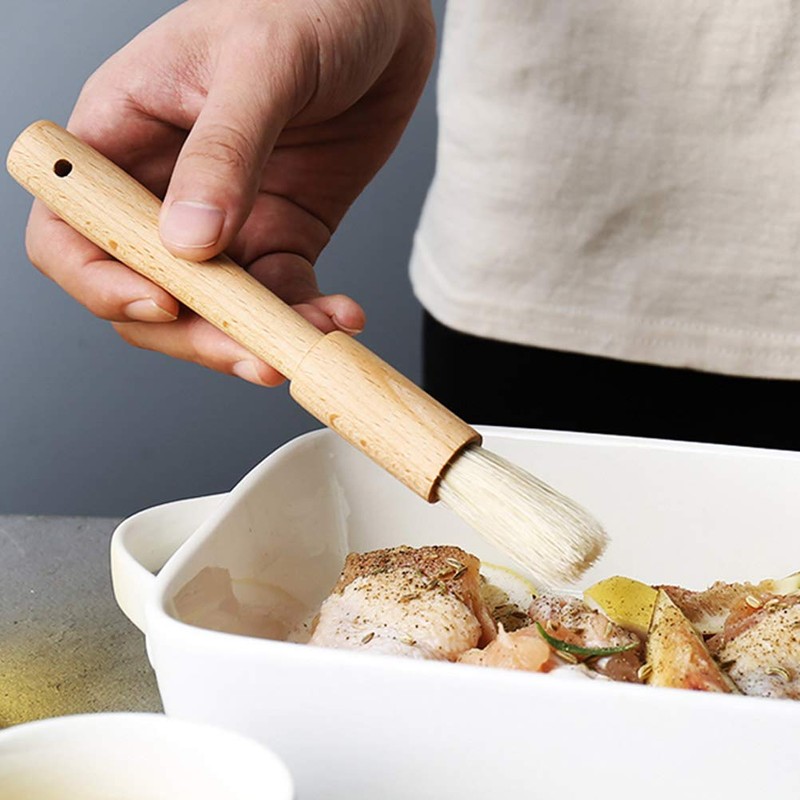 Brocha para Repostería, Brocha para Asar Barbacoa, Agarre Cómodo, Eucalipto