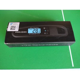 Powlaken Instant Read Digital Thermometer for Kitchen Cooking - Black NEW