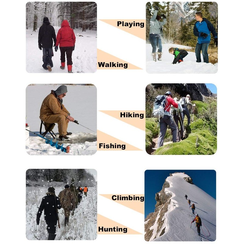 JOLUVI Crampon Snow Ice Grass Ice Grip Full Anti Sliding