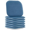 Elegant Comfort 6 Pack Chair Cushion Covers - Skid-Proof Rubber
