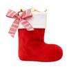 Meseey Red and White Diagonal Stripes Wired Ribbon 2.5 Inch