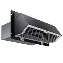 Microwave Vent Range Hood Vent Wall Vent Cap for Microwave Exhaust,Kitchen/Bath Ventilation Fan/Stove Outside Vent Cover,Wall Exhaust Vent Kit Vent Hood Wall Cap for 3-1/4" x 10" Duct,Black