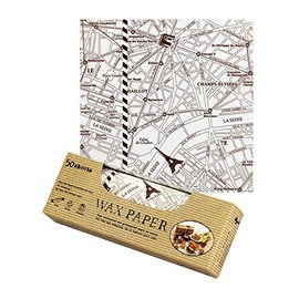 WP 1200-50 Wax Paper S (Paris Map) 50 Sheets Sheet Type