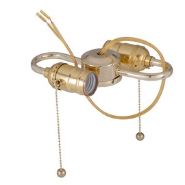 B&P Lamp® 2-Light S Type Cluster Body with Pull Chain Sockets (Gold)
