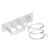 Aluminum Wall Mounted Shelf Hair Dryer Rack Organizer Holder Stand