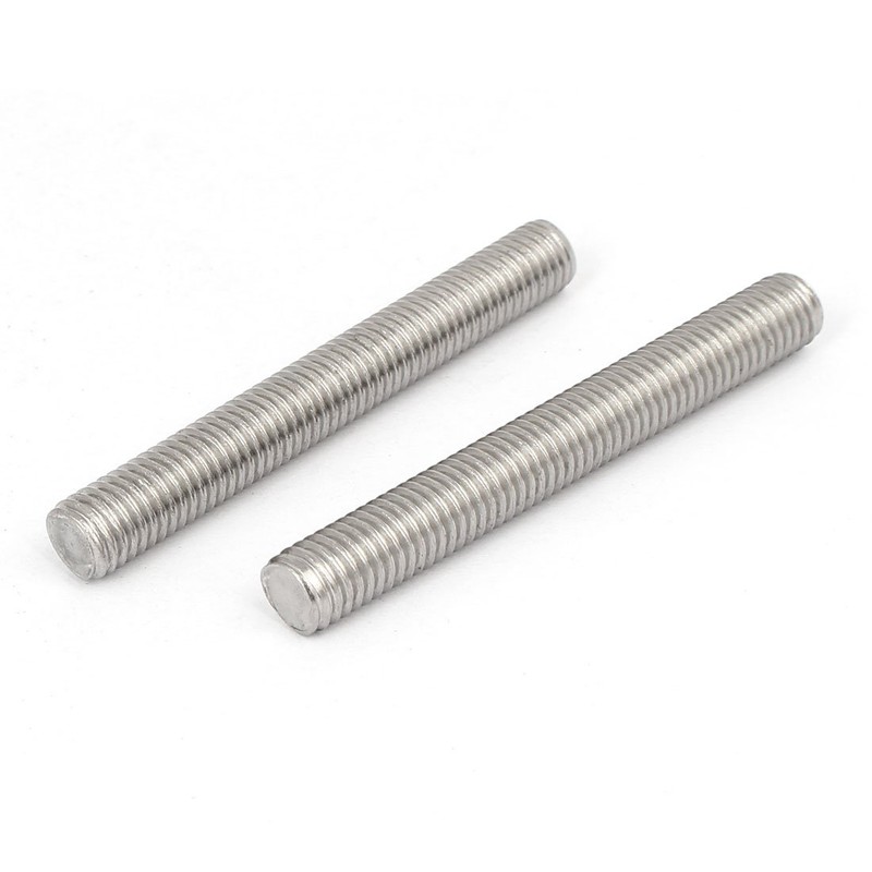 Sourcingmap M10 x 80mm 304 Stainless Steel Fully Threaded Rods