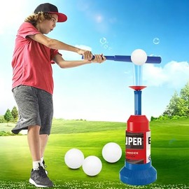 Sports Baseball Training Mini Tee Ball Popper, Hitting Tee for Perfect Swings, Batting Machine for Practicing Hitting Without a Pitcher