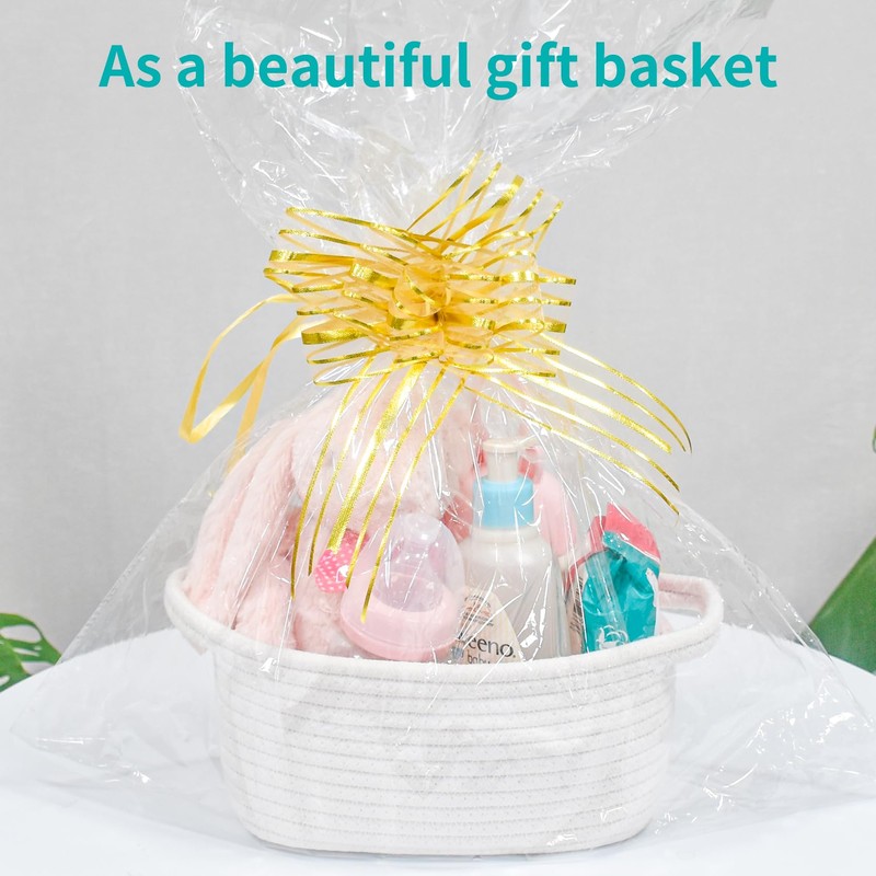 ABenkle Small Storage Basket, Mini Basket, Cute Tiny Cotton Rope