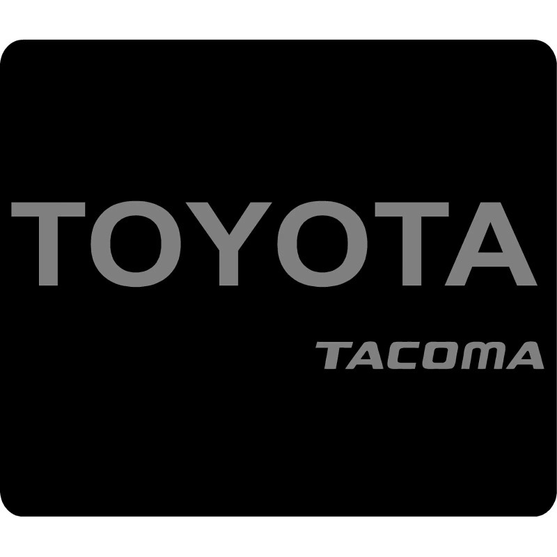TOYOTA TACOMA TAILGATE Vinyl Decal Sticker Emblem Logo Graphic SILVER