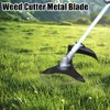 Brush Cutter Blade 3-Teeth Weed Cutter Metal Blade 25.4mm Hole