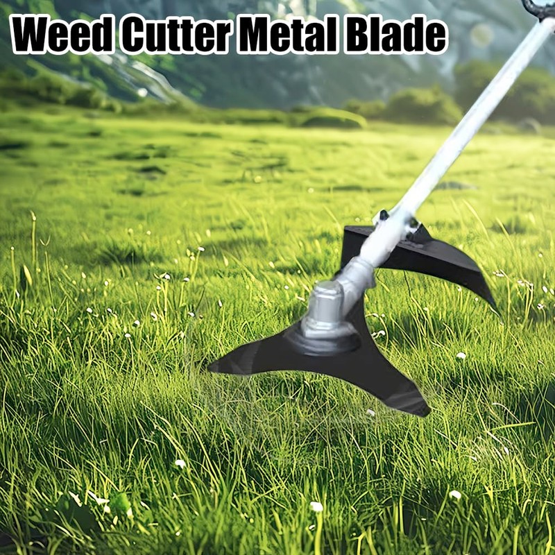Brush Cutter Blade 3-Teeth Weed Cutter Metal Blade 25.4mm Hole