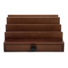 Fengligoo Walnut Cologne Organizer for Men - 4 Tier Wooden