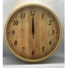 Argenmexwatch Reloj De Pared Clasico Silencioso Simil Madera Redondo