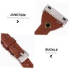 LABRIMP 1pc Leather Replacement Watch Band Compatible Tapered Genuine Cowhide