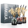 Brakula 3 Pack Reed Diffuser, Oil Diffuser Sticks, Fresh Linen,
