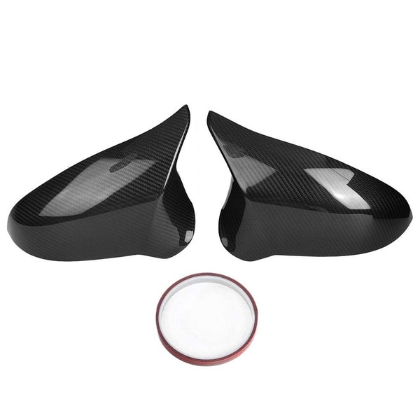 Qiilu Carbon Fiber Mirror, Exterior Rear View Mirror Housing Door