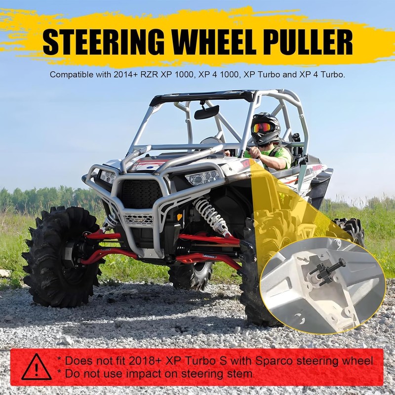 Aeloifft UTV Steering Wheel Removal Tool,UTV Steering Wheel Puller Tool
