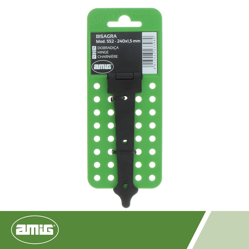 Amig - Cerniera a due lame nera Mod. 552 |