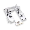 Infinity Decor Set of Polished Chrome Victorian Scroll Lever Door