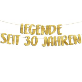 Funny Banner Glitter Banner Legend For 30 Years 30th Birthday Party Supplies