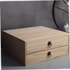 Cabilock Wooden Box Drawer Sundries Organizer Container Multipurpose Desktop Box