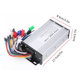Controlador de Motor sin Escobillas, Accesorios para Equipos de Scooters 48V 60V 64V 72V 1000W 1500W Controlador de Motor sin Escobillas E?Bike Controlador de Motor de Velocidad sin Escobillas para Sc