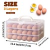 72 Eggs Holder,3-Layer Deviled Egg Tray with Lid,Egg Containers for
