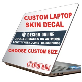Custom Laptop Decal Skin – Unique Custom Design Upload Laptop Skin for Personalization & Protection